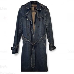 Vintage DKNY JEANS denim trench coat size small